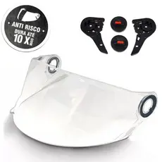 TSF | Viseira antirisco Cristal FW3 GT GT2 GT5 + Reparo lateral completo