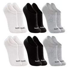 Kit 6 Pares Meias Hoahi Invisível Sapatilha Cano Baixo Confortável Masculina Feminina Algodão