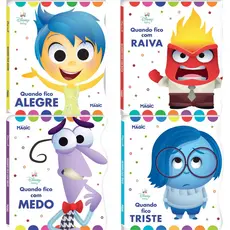 Coleção Disney Emoções Livro Inteligência Emocional - Kit Completo ou Individual