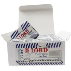 Kit com 1000 Unidades Meia Lâminas Para Barbear Lord Saloon Platinum Profissional e Atacado