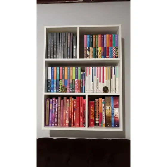 Estante Prateleira De Madeira Mdf Virtual Para Livros Parede
