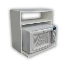 Suporte Para Microondas de Parede com Prateleira Forno MDF Suspenso Cozinha Madeira
