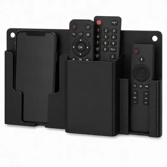 Suporte Porta Controle Remoto Celular Tv Ar Triplo Parede