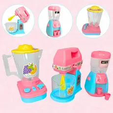 Brinquedo Cozinha Kit Rosa Liquidificador Infantil Comidinhas Meninas Conjunto Presente Natal