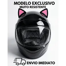 Orelha De Gato Para Capacete Moto Bike Fixar Capacete Dupla Face
