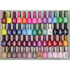 Kit 52 Esmalte em 10ml Gel Bella Rosa/Lírio Cores Sortidas Atacado Revenda Preto Branco Rosa  Lilas Nude
