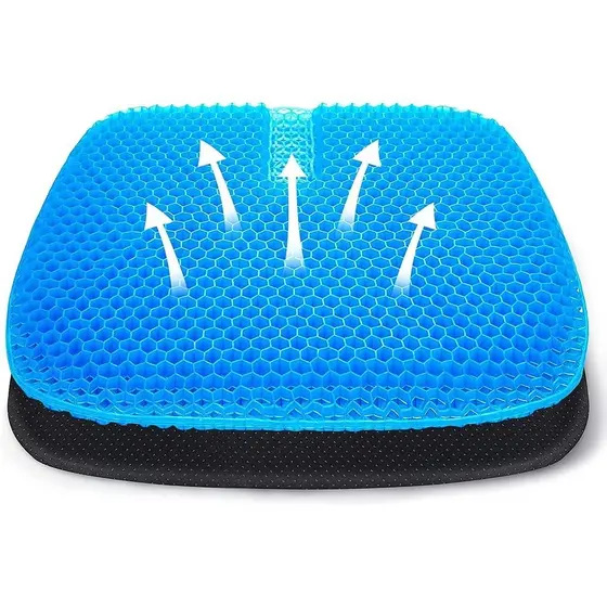 Almofada Capa em Silicone Gel para Assento Banco de Carro Ortopédico