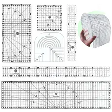 Kit Régua Flexível 15x60 15x30 5x60 5x30 15x15 Caixa De Leite Patchwork