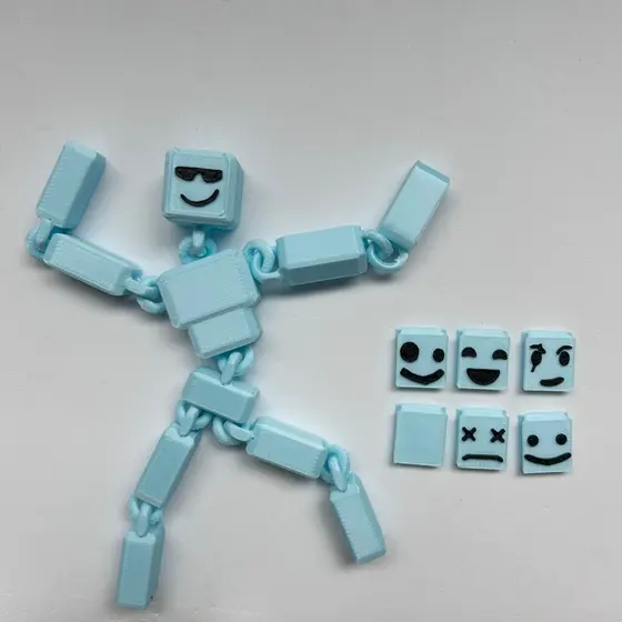 boneco articulado mais divertido do pedaço: o FaceMaker 3D!