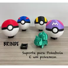 Pokebola - Abre e Fecha - fechamento com imã - Com BRINDE