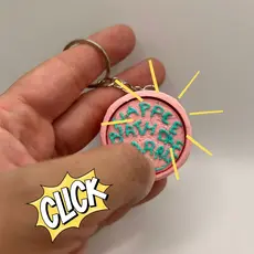 Chaveiro click Anti stress - Bolo Happee Birthdae Harry – Estilo Hagrid – Geek - Presente Criativo