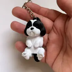 Chaveiro Shih Tzu Articulado 3D - Pet Fidget Toy Personalizado Colecionável