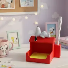 Organizador de Mesa Casa Snoopy - Mesa de Estudos Escritório -Porta Post-it Caneta Snoopy Decorativo