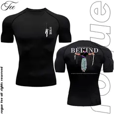 Camiseta De Compressão Toji Fushiguro Inverted Of Spear Jujutsu Anime Gym Treino Fitness Unissex