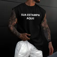 Camiseta Regata Machao Oversized Masculina Estampada Escolha Sua Estampa Personalizada Estilosa Unissex