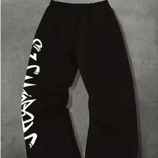 Calça Baggy Balão Wide Leg Pantalona Streetwear Y2k Grafite Drip Americano Reta Masculino Moletom
