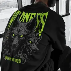 Camiseta Streetwear Oversized Basico Unissex Rock Wildness Lobo Masculino Aesthetic Estampada