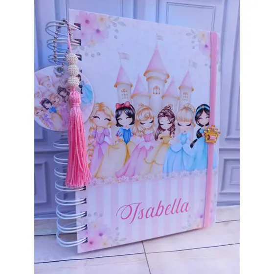 Agenda 2027 , agenda escolar  Personalizada com NOME , Princesas