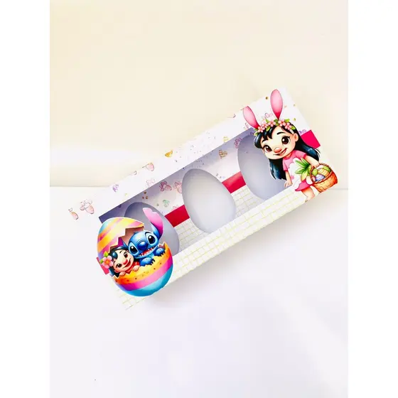 KIT COM 10 CAIXAS PARA TRIO DE MINI OVOS DE PASCOA 50G/ VÁRIOS TEMAS DISPONIVEIS
