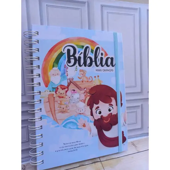 Bíblia Infantil Ilustrada Capa Dura – Nome Personalizado – 126 Páginas
