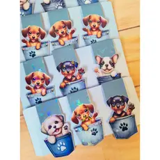 Kit 3 marcadores Magnéticos / cachorrinhos/ stitch