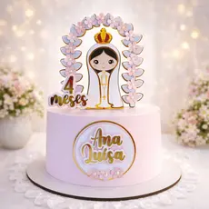 Topo de Bolo Nossa senhora Aparecida - Topo de bolo - Topo Nossa senhora - Nossa Senhora Aparecida