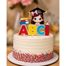 Topo de Bolo ABC – Formatura Infantil, Topo de bolo Formatura, formatura ABC/ ENVIO RÁPIDO