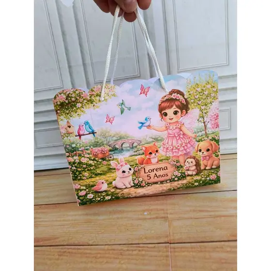 Sacola Personalizada Jardim Encantado 20x15x/7