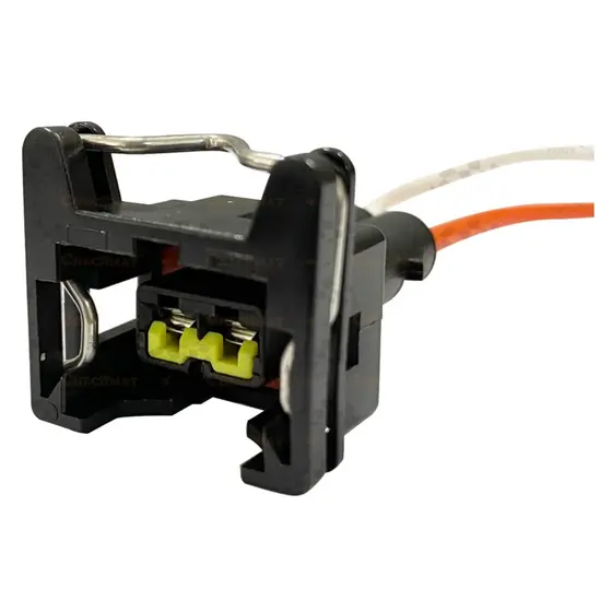 Chicote conector 2 via Bico Injetor, Sensor de Temperatura, Partida Fiat, Ford, Vw