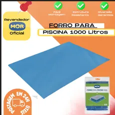 Forro Para Piscina Infantil 1000 Litros Mor Lona Reforçada Proteção Embaixo Da Piscina