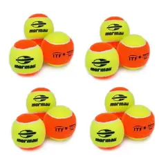 Kit C/12 Bolinhas Premium Bola Beach Tennis Mormaii Original