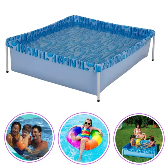 Piscina Retangular Infantil 400 Litros Verão Mor