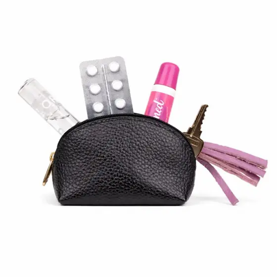 Mini Necessaire Porta Moedas e Objetos em Couro Artlux 3070