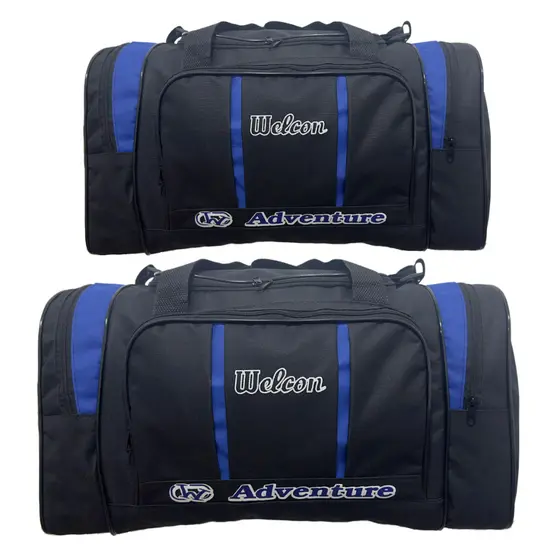 Kit 2 Malas Bolsas de Viagem Welcon Pequena + Média Adventure Reforçada Pronta Entrega