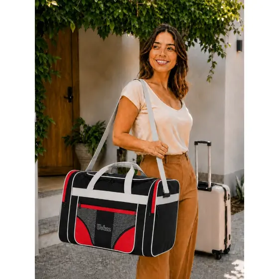 Bolsa Mala de Viagem Grande Capacidade 42L Academia Multifuncional Reforçada Alça de Ombro Welcon Pronta Entrega