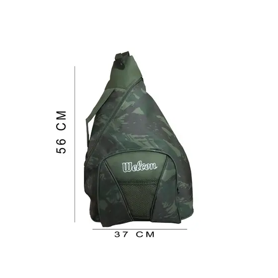Mochila Transversal Grande Welcon Bolsas Reforçada Resistente Camping Escola Trabalho