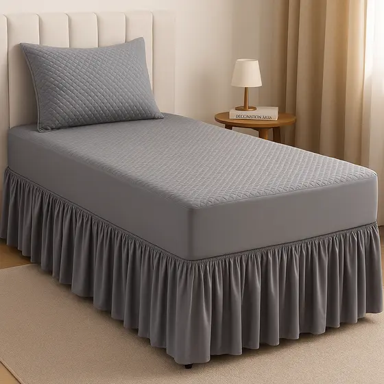 Capa De Colchão Solteiro Protetor Impermeável Cama Box Não Vaza em Tecido Matelado ENVIO IMEDIATO