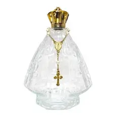 Frasco de Vidro Santinha Nossa Senhora 120ml + Mini Terço