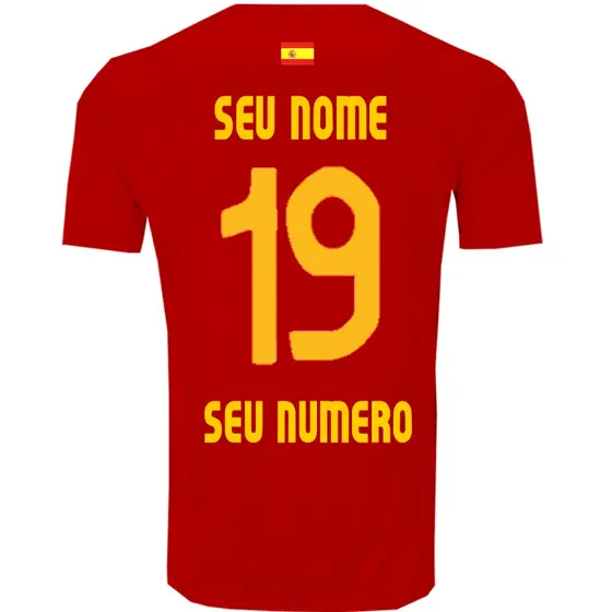 Camisa Atividade Esportes Personalizada Nome e Número Times da Copa Torcedor Infantil