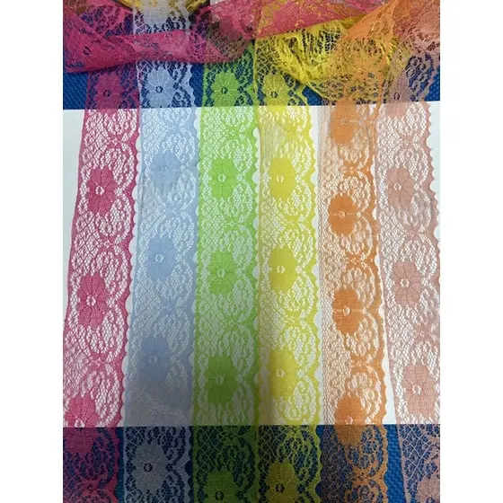 Fita de Renda Rigida para Artesanato 3,8cm largura Rendinha