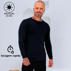 Camisa Proteção Solar Uv+50 Camiseta Segunda Pele Térmica Promoção Premium Várias Cores