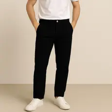 Calça de Sarja Masculina Casual Estilo Moderna Bolso Faca Premium Esporte Slim