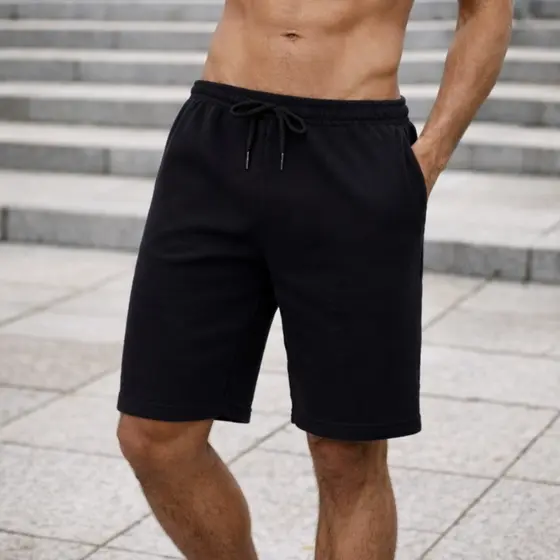 Bermudas Moletom Masculinas Esportiva Casual Heyju
