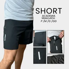 Short Masculino Com Bolso Leve Elastano Mauricinho Verão Bermuda Academia Masculina Lycra Treino