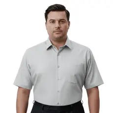Camisa Social Masculino Plus Size Manga Curta Blusa Masculina Social Tamanho Extra Grande Camiseta Social G1 G2 G3