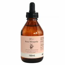 Óleo de Rosa Mosqueta 100% Puro Anti Estrias Celulites Clareador Manchas Pele - 100 mL