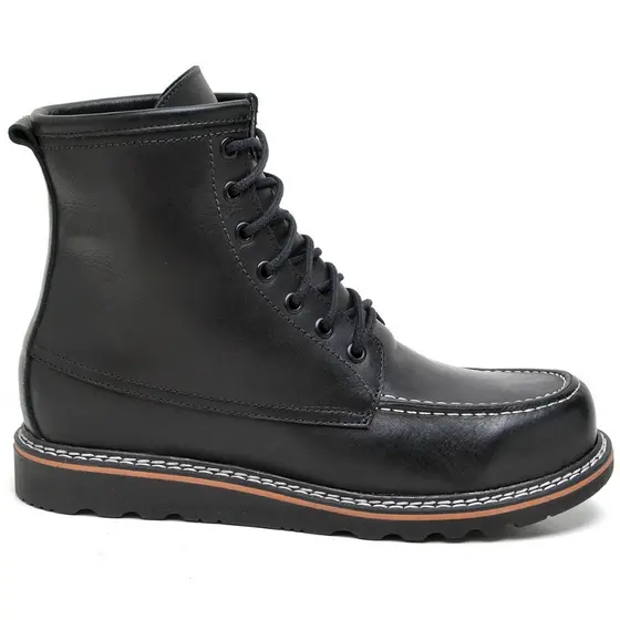 Bota Coturno Moc toe Masculino Cano Médio Casual Confort