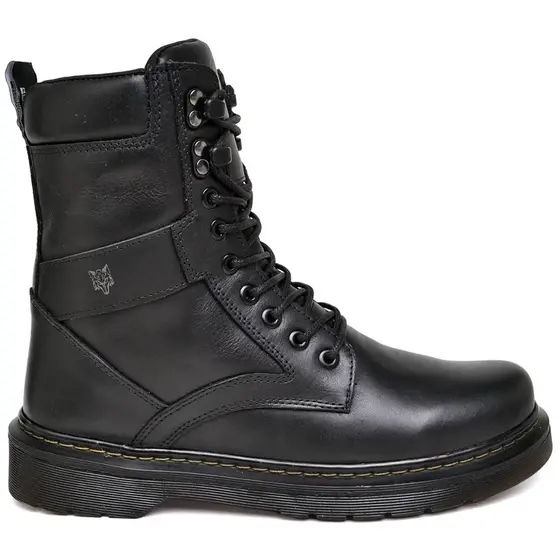 Bota Coturno Rock Cano Alto Couro Ref: 5125 Marca: Ranclafe Modelo: DR.Veneza