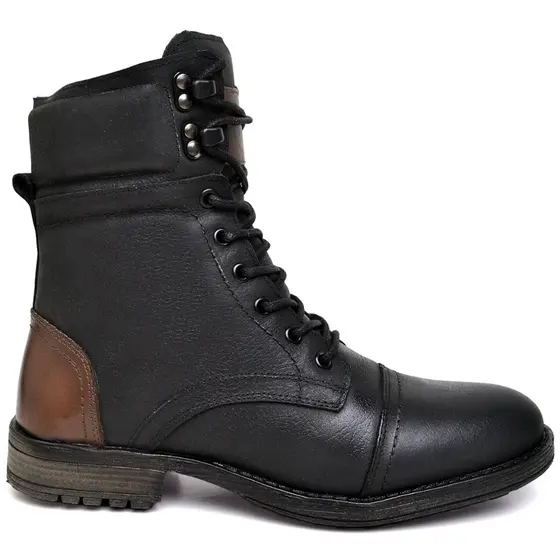 BOTA MASCULINA CANO ALTO COURO CONFORTAVEL