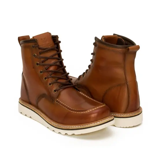 Bota Coturno Moc Toe Couro Spider Ranclafe Urban Shoes